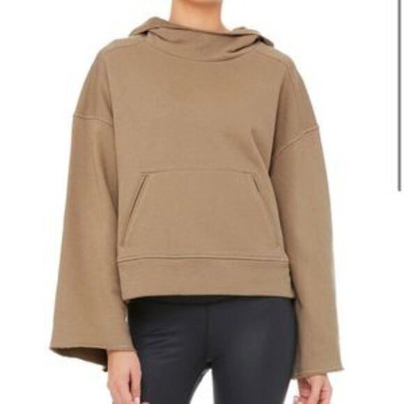 ALO Yoga Sweaters - alo yoga Women's Brown Hoodie Sweater Size S